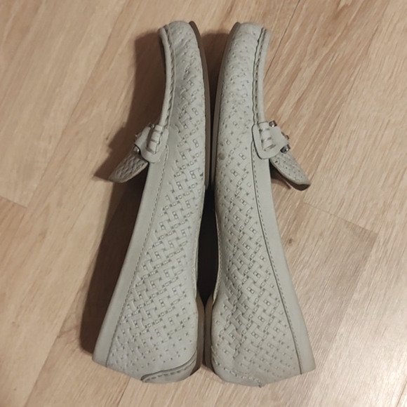 Donald Pliner Light Taupe Filo Horsebit Woven Look Driving Loafer Size 8 - Picture 4 of 9